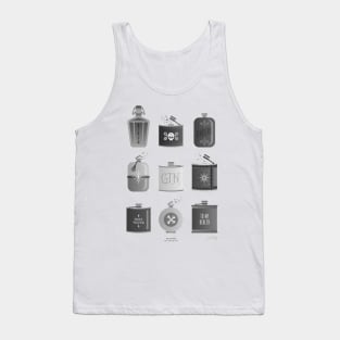 flask black Tank Top